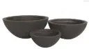 Bowl Planter Set - Slate