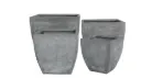 Classic Square Planter Set - Natural