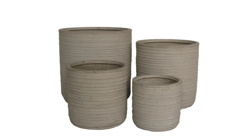Cylinder Planter Set - Sand Stone