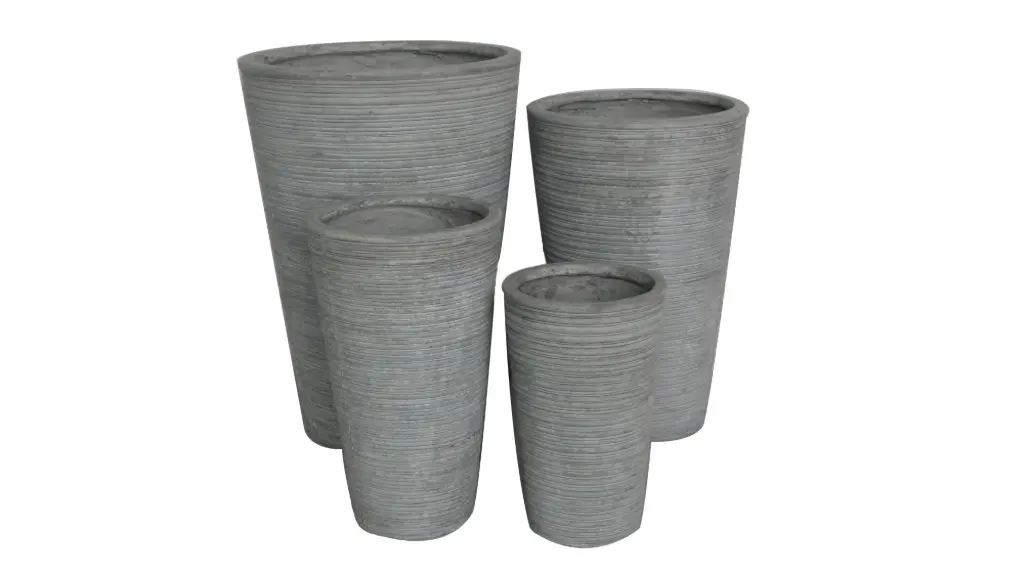 Round Upright Planter Set - Natural