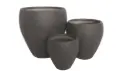 Classic Round Planter Set - Slate