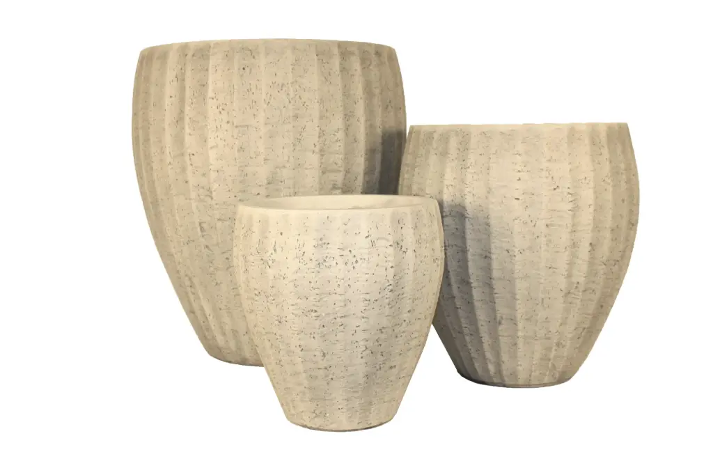 Rippled Classic Planter Set
