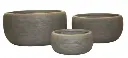 Round Scribed Planter Set