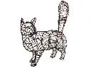 Cat, Walking - 18"  (Frame)