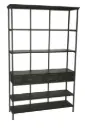 Aged Industrial Wall Shelf System