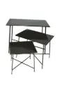 Metal Three Tier Stacking Tables