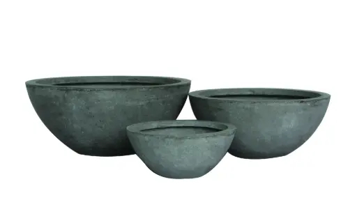 [BRAUN] Bowl Planter Set - Natural