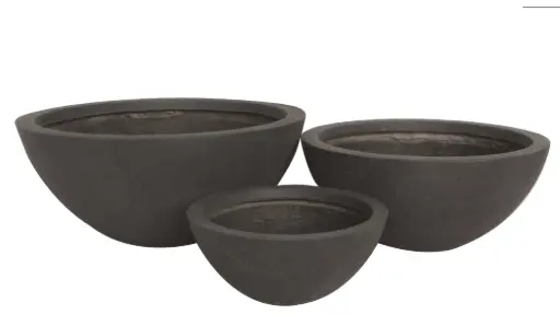 [BRAUN] Bowl Planter Set - Slate