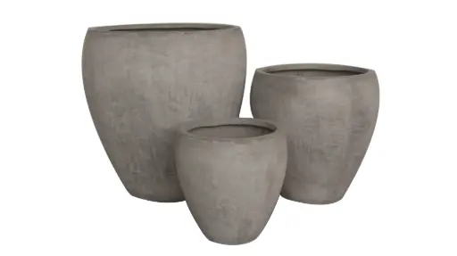 [BRAUN] Classic Round Planter Set - Natural