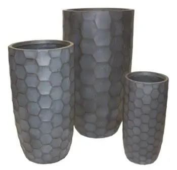 [BRAUN] Honeycomb Tall Upright Planter Set