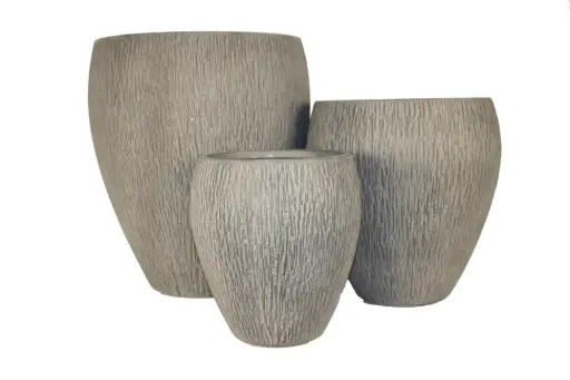 [BRAUN] Textured Classic Planter Set