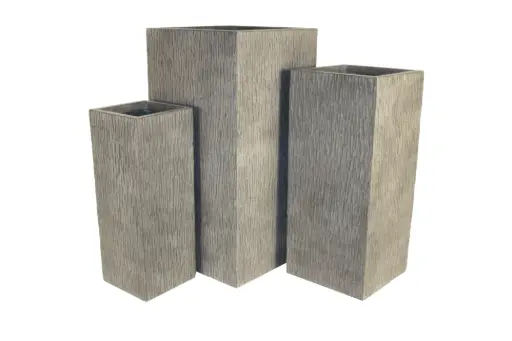 [BRAUN] Textured Upright Planter Set