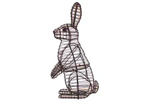 [BRAUN] Rabbit, Sitting Upright - 34" (Frame)