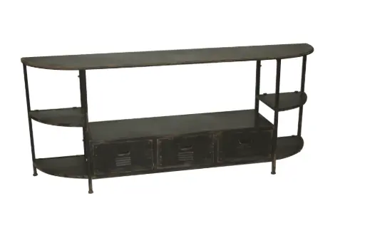 [BRAUN] Aged Industrial 2 Tier Shelf System